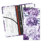 Leather Car Registration and Insurance Card Holder, Cute Car Accessories Vehicle Glove Box Car Organizer for Documents, Cards, License Cute Purple Flowers - color: Cute Purple Flowers