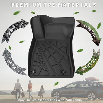 KARPAL Floor Mats for Nissan Sentra 2020-2025,TPE Rubber All Weather Protection Floor Liners Sentra Accessories Car Mats, Front & 2nd Row - style: 2020-2025 | For Nissan Sentra | 1st & 2nd Row