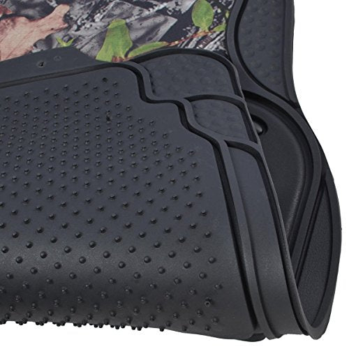 BDK Camouflage 4 Piece All Weather Waterproof Rubber Car Floor Mats - Fit Most Car Truck SUV, Trimmable, Heavy Duty - MT-684-CM