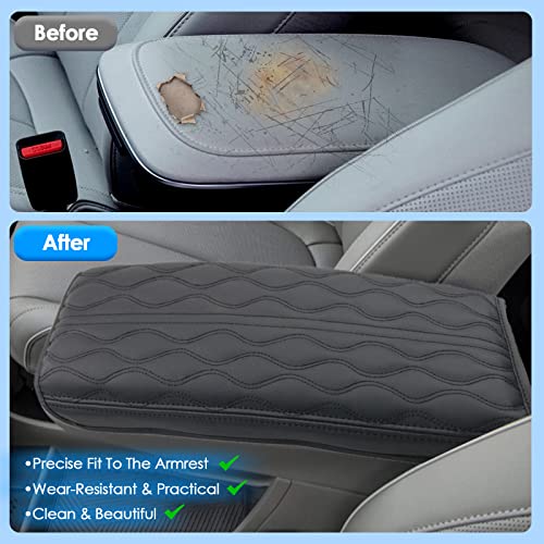 2022-2025 2026 Ioniq 5 Center Console Cover for Hyundai Ioniq 5 (SE/SE Standard Range/SEL/Limited/XRT), Waterproof&Cushion Lether Armrest Cover 2023 2024 2025 Ioniq 5 Accessories (Padded) - color: (for Ioniq 5) Padded - Leather