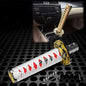 JDMBESTBOY Samurai Sword White Red Shift Knob Shifter Alloy Katana Adapters Universal 20cm - color: White Red, size: 20cm
