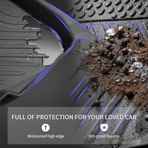 KELCSEECS® Floor Mats & Cargo Liner with Seatback Mats Custom for Nissan Pathfinder 2022-2026 8 Seat,All Weather Protection TPE Floor Liners Full Set Pathfinder Accessories Black - style: 34) For 2022-2026 Pathfinder 8Seat Full Set with Seatback Mats