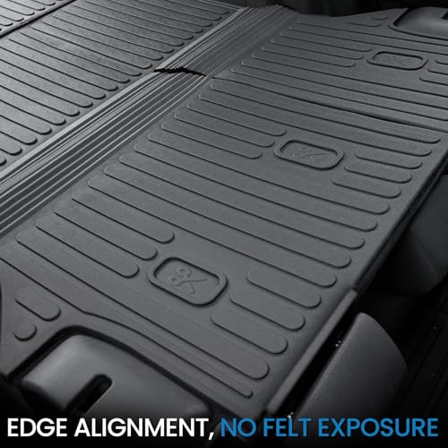 Cargo Mat with Backrest Mat for Toyota RAV4 2019-2024 2025 (Include Hybrid) Car Mat Accessories, All Weather TPE Trunk Cargo Liner Trunk Mat with Seat Back Mat (Trunk Mat with Backrest Mat)