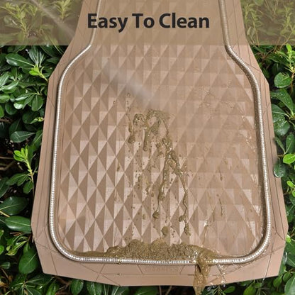 CAR PASS Bling Diamond Rubber Car Mats, Heavy Duty Deep Dish All-Weather Floor Mat Full Set Anti-Slip 3D Rhombus Waterproof Trim Fit Liner Universal Glitter Sparkly Shining Rhinestone, Beige Rubber - color: Beige Diamond