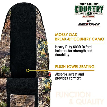LPI Truck Mossy Oak Camo Car Seat Cover Towel Protector; Protects Seats from Sweat, Dirt, Dogs, Kids; Heavy Duty Material, Universal Fit for Cars SUVs MiniVans Trucks, EZ fit, Non Slip Grip, 1pc - color: Towel Seat Cover 1pcs