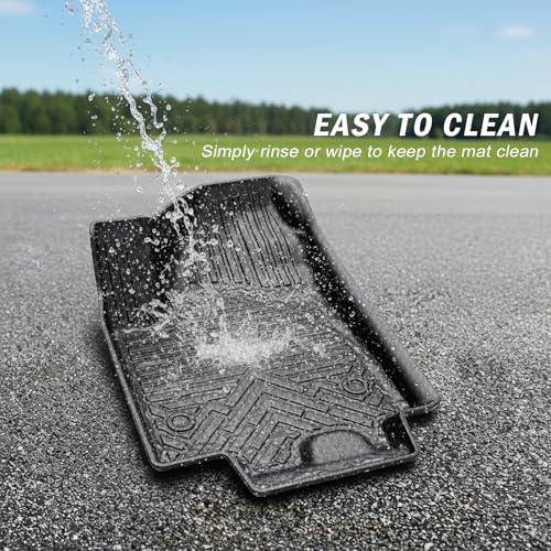 KUST Floor Mats for 2014-2020 Nissan Rogue Accessories, All Weather Car Mats Front Rear 2 Rows Liners TPE Rubber Raised Edge (Not for Sport and Select) - style: For │ Rogue 2014-2020 │ Floor Mats