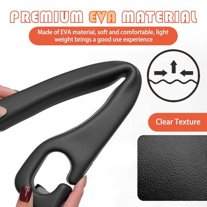 2PCS Car Seat Gap Filler Organizer with Storage Slots,Upgraded Car Gap Filler for Storing Phones,Keys,Items,Plug & Play No Drop Seat Guard for Cars Avoid Items Falling