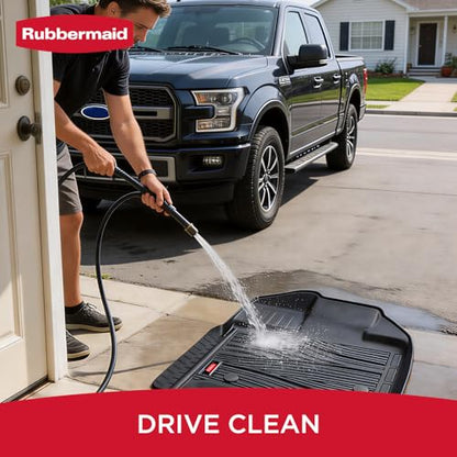 Rubbermaid Car Mats for Ford F-150 2015–2026 & F-150 Lightning 2022–2025 Super Crew Cab (No Fold Flat Storage) | Custom Fit All Weather Floor Mat Heavy Duty Car Mat - size: For Ford F150 2015-2026 & F150 Lightning 2022–2025