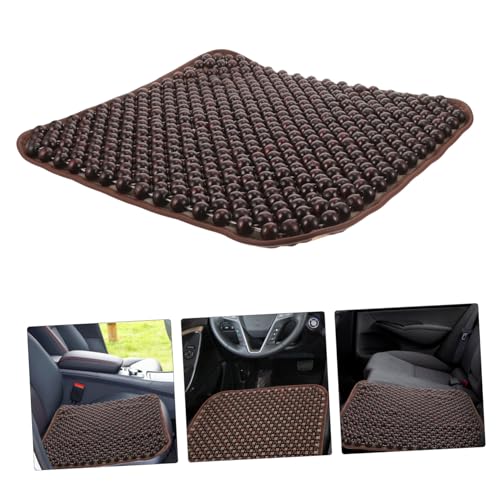 ULTECHNOVO Breathable Nonslip Car Seat Cushion Optimal Airflow Summer Ventilated Automotive Bead Pad for Comfortable Driving Compatible Vehicles