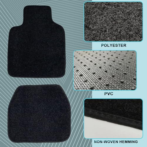 Starlight Floor Mats for Car, LED Car Mats, Starry Sky Design Luminous Carpet, Universal Fit Anti-Slip Waterproof Starlight Mats for Cars, SUVs, Trucks(USB Cable) - color: USB