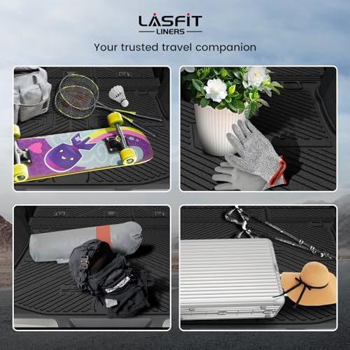 LASFIT Cargo Mat for Jeep Grand Cherokee 2011-2021 Accessories Rear Backrest Mat Trunk Seatback All Weather TPE Custom Fit Cargo Liners Black - style: Grand Cherokee 2011-2021 Cargo Mat