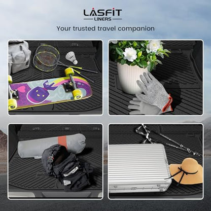 LASFIT Cargo Mat for Jeep Grand Cherokee 2011-2021 Accessories Rear Backrest Mat Trunk Seatback All Weather TPE Custom Fit Cargo Liners Black - style: Grand Cherokee 2011-2021 Cargo Mat