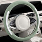 Steering Wheel Cover, Universal 15 inch, Faux Leather Steering Wheel Protector Anti-Slip, Breathable & Heating-Compatible for Cars Trucks SUVs Vans - color: Green
