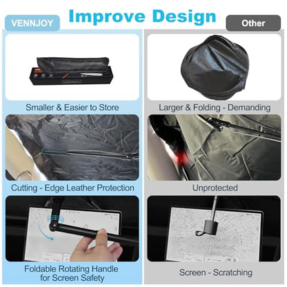 Windshield Sun Shade Umbrella Compatible with BMW X3 2018-2025, Upgraded Titanium Silver Sunshade with 360° Bendable Handle & Rearview Mirror Cutout, Reflective UV Heat Insulation - size: For BMW X3 2018+