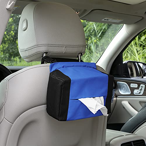 FH Group E-Z Travel Napkin Tissue Dispenser Holder Fits Most Cars, SUVs, Trucks, and Vans Blue - color: Blue