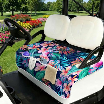 Golf Cart Seat Covers Golf Cart Seat Towel Blanket Group - color: Pink Floral 4 Pockets