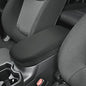 INTGET Center Console Armrest Cover for Toyota RAV4 Accessories 2025 2024 2023 2022 2021 2020 2019 Leather Middle Console Lid Cover Arm Rest Covering Car(Black with Cushion Flat) - color: black with cushion flat
