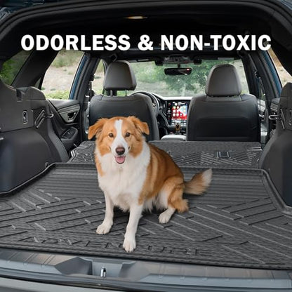 KUST Floor Mats for 2020-2025 Subaru Outback Accessories, All Weather Floor Liners & Seat Back Mats & Rear Trunk Mat Full Set of 6pcs, TPE Rubber, Raised Edge - style: For │ Outback 2020-2025 │ Full Set