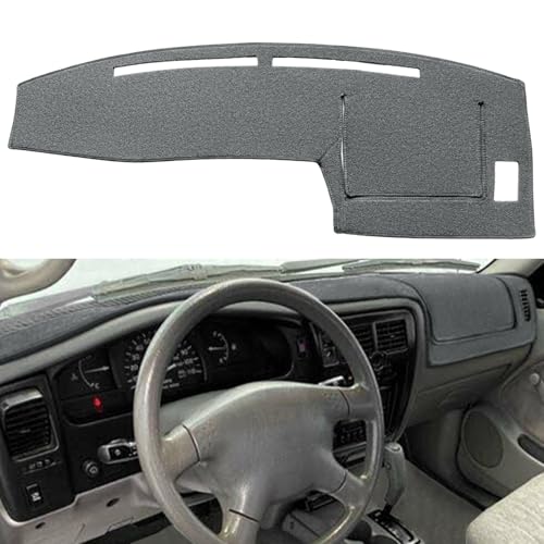 Dash Cover Mat Custom Fit for Toyota Tacoma 1998 1999 2000 2001 2002 2003 2004, Dashboard Cover Pad Carpet Protector (Dark Gray) F83 - color: 98-04 Drak Gray