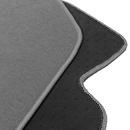 IKON MOTORSPORTS, Floor Mat Compatible with 2002-2006 Acura RSX, Factory Fitment Gray/Grey Nylon Front & Rear Car Floor Mats Liner Carpets Replacement 4PC, 2003 2004 2005