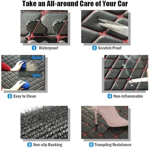 Custom Making Trunk Mats Cargo Mats Fit for 99.9% Sedan SUV All Weather Protection Leather Liners Trunk Mat Cargo Liners (Beige) - color: beige