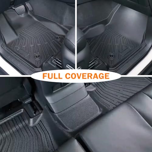 KUST Floor Mats Cargo Mat Set for 2024 2025 2026 Toyota Land Cruiser 5 Seats, All Weather Trunk Mat Back Seat Protector for Land Cruiser Accessories TPE Rubber Cargo Liner High Side - style: For │ Land Cruiser 2024-2026 │ Full Set