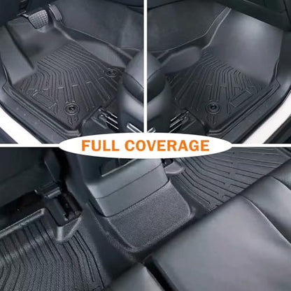 KUST Floor Mats Cargo Mat Set for 2024 2025 2026 Toyota Land Cruiser 5 Seats, All Weather Trunk Mat Back Seat Protector for Land Cruiser Accessories TPE Rubber Cargo Liner High Side - style: For │ Land Cruiser 2024-2026 │ Full Set