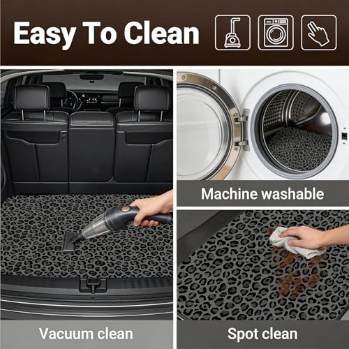 Automotive Floor Mats 5 Pcs, Universal Car Floor Mats, Leopard Print Cargo Liner, Car Accessory for SUVs/Sedan/Wagons, Durable Protective Mat, Trunk Liner for Families/Travel Enthusiasts - style: Bundle 9