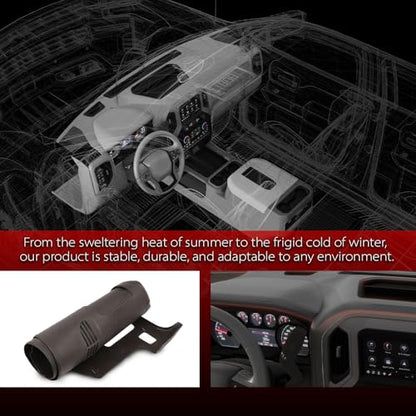 ANDPLAY Dash Cover Dashboard Compatible with Chevy Silverado GMC Sierra 2007-2013,Fit Dual Glovebox Style Dashes Only Black - color: Black
