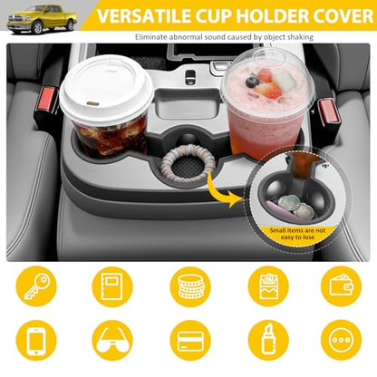 Jump Seat Cup Holder for 2013-2018 Dodge Ram 1500 2500-5500 & 2019-2025 Classic Models(NOT New Body) Center Console Cup Holder Insert Cupholder Coaster Liner Accessories(Jump Seat Only) - color: For 13-25 Ram Classic Body(Jump Seat)