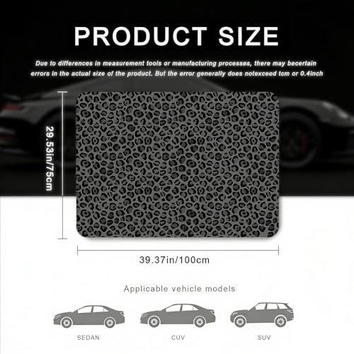 Car Trunk Mat - Universal Size 29" x 39", Leopard Print Pattern Cargo Liner, Car Accessory for SUVs/Sedan/Wagons, Durable Protective Mat, Trunk Liner for Families/Travel Enthusiasts - style: Leopard Print-8