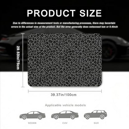 Car Trunk Mat - Universal Size 29" x 39", Leopard Print Pattern Cargo Liner, Car Accessory for SUVs/Sedan/Wagons, Durable Protective Mat, Trunk Liner for Families/Travel Enthusiasts - style: Leopard Print-8