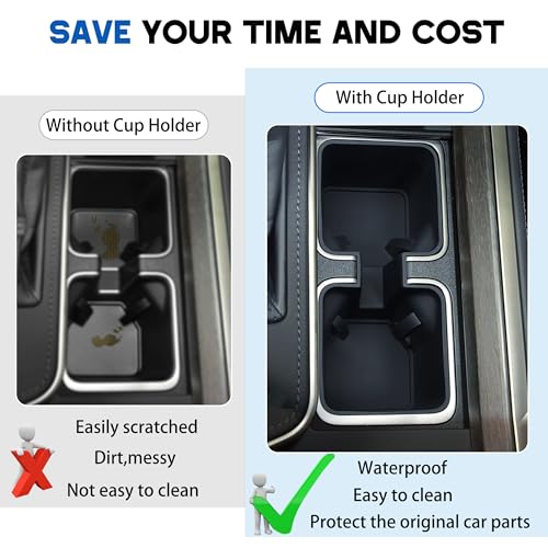Center Console Cup Holder Inserts for 2024 2025 2026 Lexus GX550 Accessories Non-Slip Cup Holder Silicone Protection Pad Cupholder Coaster Liner for GX 550 Drink Organizer Interior Mat Black - size: for Lexus GX 550 2024 2025