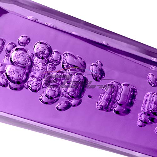 EZAUTO WRAP Shift Knob Stick Crystal Transparent Bubble Purple Throw Gear Shifter 15cm - color: Purple, size: 15cm