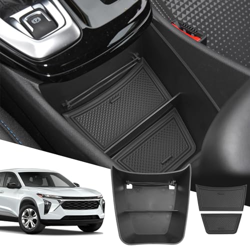 Fit for 2024 2025 Chevy Trax Center Console Organizer 2024 2025 Chevy Trax Accessories (LS LT 1RS 2RS ACTIV) Console Tray for 2024 Trax Console Organizer 2024 Trax Console Organizer Tray Black - color: trax console tray black