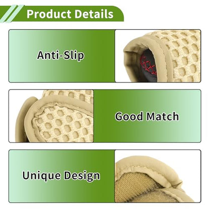 Universal Gear Shift Knob Cover Stick Shifting Handle Protector Automotive Manual Fabric 1 Pcs Anti-Slip Beige - color: Beige