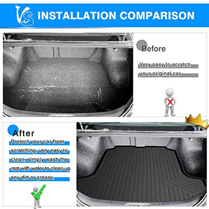 Powerty Trunk Mat for 2019-2025 2026 Nissan Altima Sedan Accessories Cargo Mats TPO All Weather Cargo Liner Heavy-Duty Trunk Liners - size: Cargo Mat｜For｜19-26｜Nissan Altima Sedan