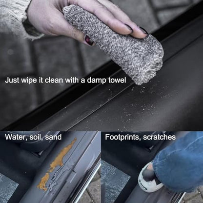 for Tesla Model 3 Highland 2024 2025 Door Sill Protector Front and Rear Door Entry Guard Carpet Pedal Kick Protection Strip Interior Accessories (2 Packs)