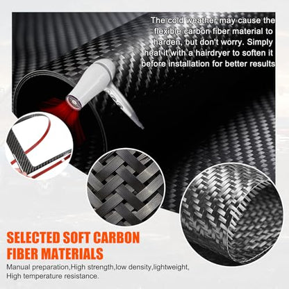 for Hummer EV SUV Truck Accessories Center Console Gear Shift Panel Trim Cover,Soft Carbon Fiber Gear Shift Control Anti-Scratch Panel Decorative Fit for Hummer EV Pickup SUV 2022-2024 2025 (Black) - style: Black