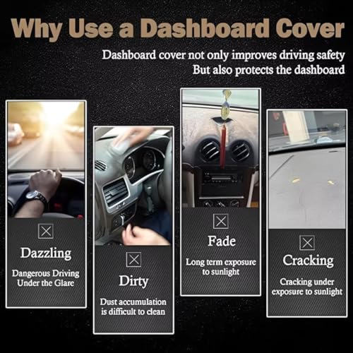 leather dash board cover mat Compatible with HyundaiHyundai Elantra 2016-2018, Interior Dash Covers，Sun protection dashboard cover-blue - size: Compatible with Elantra 2016-2018