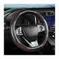 Steering Wheel Cover for Women and Men, Carbon Fiber Plush Steering Wheel Cover Soft Anti-Slip Comforting, Universal 15 Inches Steering Wheels Accessories (Carbon Fiber Black/Coffee) - color: Carbon Fiber Black/Coffee