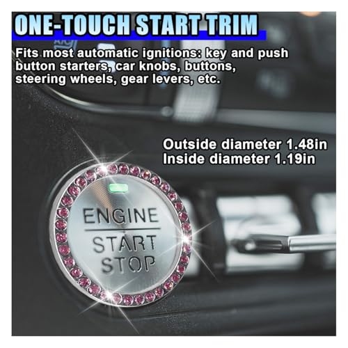 10PCS Fluffy Car Accessories Set, Furry Steering Wheel Cover with Warm Fuzzy Gear Shift Cover Ball Keychain Handbrake Cover Console Seat Belt Shoulder Pads & Diamond Ignition Ring Cup Mats (Pink) - color: Pink