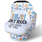 Metplus Car Seat Cover Baby, No Touch Sign Carseat Canopy, Nursing Breastfeeding Covers, Stretchy Universal Fit, Multi-Use for Stroller/Shopping Cart/High Chair, Gender Neutral Shower Gift - color: Dinosaur