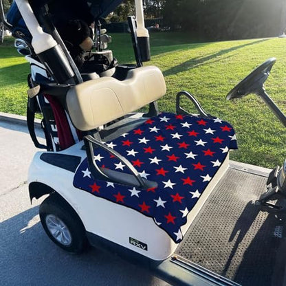 Golf Cart Seat Covers Golf Cart Seat Towel Blanket Group - color: American Flag Pattern Blue
