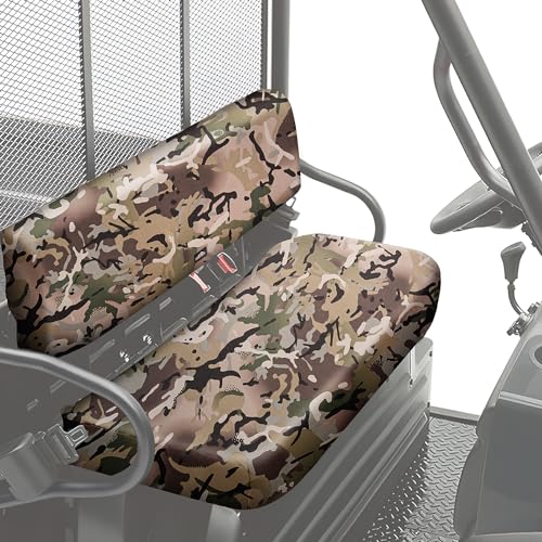 Mule Seat Cover, UTV Front Bench Seat Cover Fit for Mule 3000 3010 3020 4000 4010 2001-2024,1680D Oxford Fabric Waterproof Camo