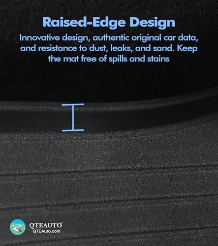 PM Auto Rear Upper Trunk Mat for 2020-2025 Tesla Model Y, Custom-Fit, All-Weather Protection, Non-Slip, Easy to Clean - color: Cargo Liner