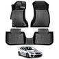 Floor Mats for Subaru WRX/WRX STi 2015 2016 2017 2018 2019 2020 2021, All Weather Floor Liner for WRX Accessories, Heavy Duty Waterproof - size: 3)Subaru WRX/WRX STi【2015-2021】