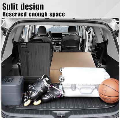Cargo Mat with Backrest Mat 2-in-1 for 2024 2025 2026 Toyota Grand Highlander Car Mat Accessories, TPE All Weather Cargo Liner Trunk Mat(Grand Highlander-2 in 1 Trunk Mat)
