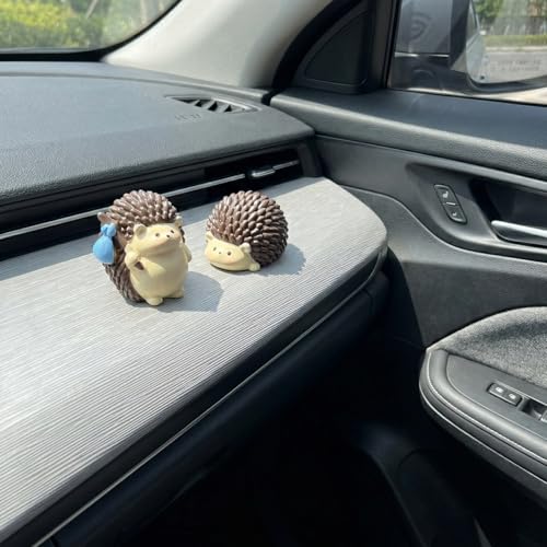 7 Pcs Cute Hedgehog Car Dashboard Decor with Stickers, Computer Monitor Decor Aesthetic Car Accessories for Women