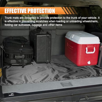 YoRise Cargo Mat Liner for SUV, Universal All-Weather Automotive Trunk Protector Mat, Waterproof Car Rear Cargo Cover Accessories Fit for Sedans, RVs, Trucks(55.1Inch) - size: 55.1Inch